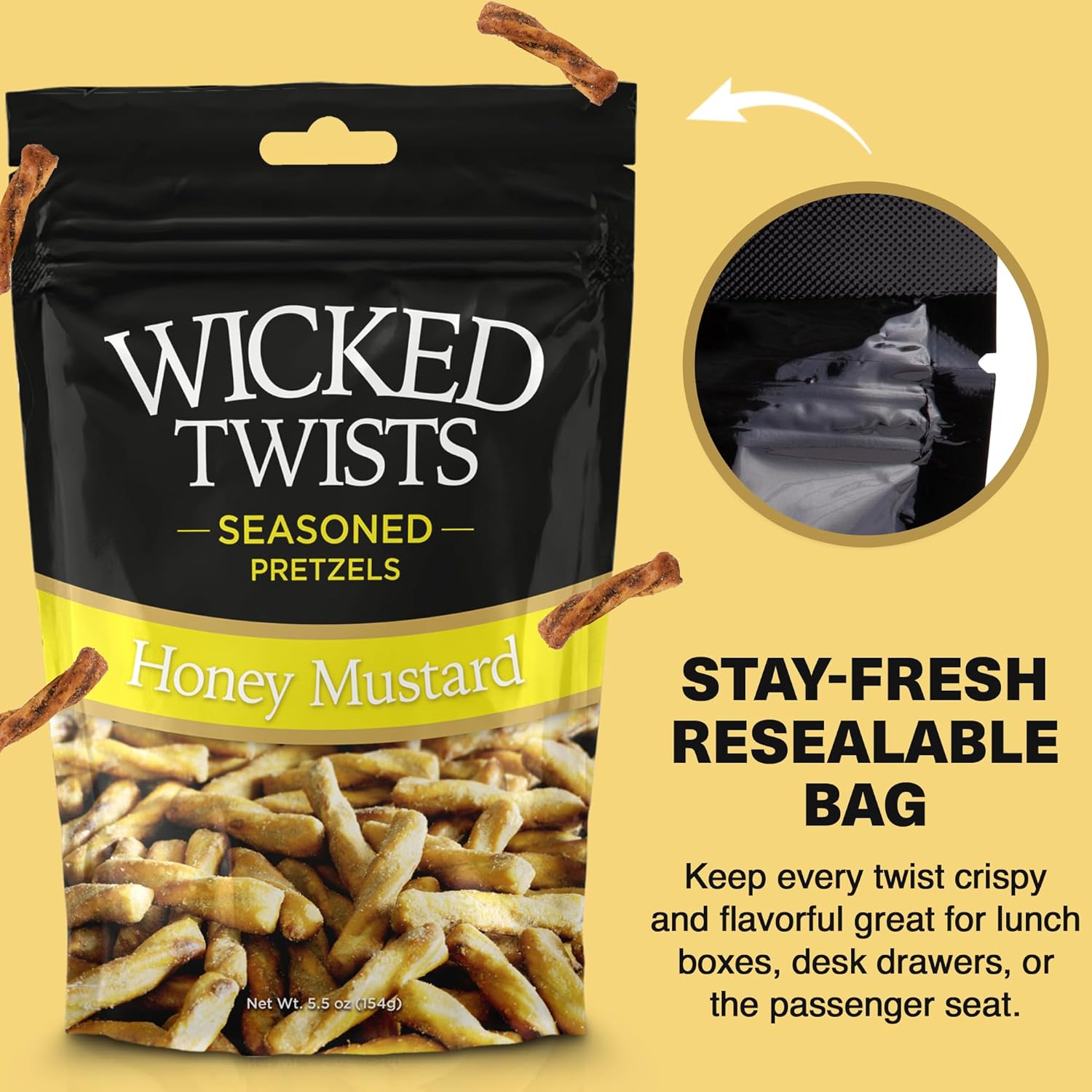Wicked Twists Honey Mustard